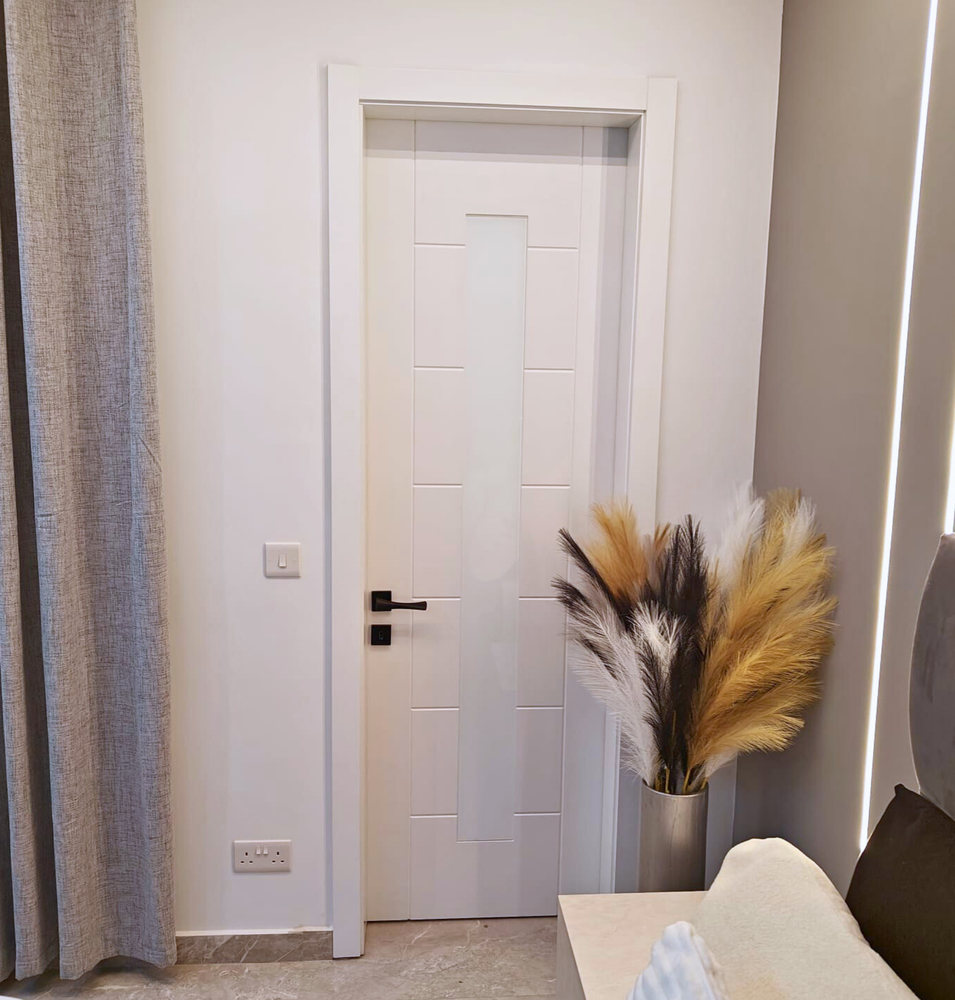 Interior Door in modern bedroom